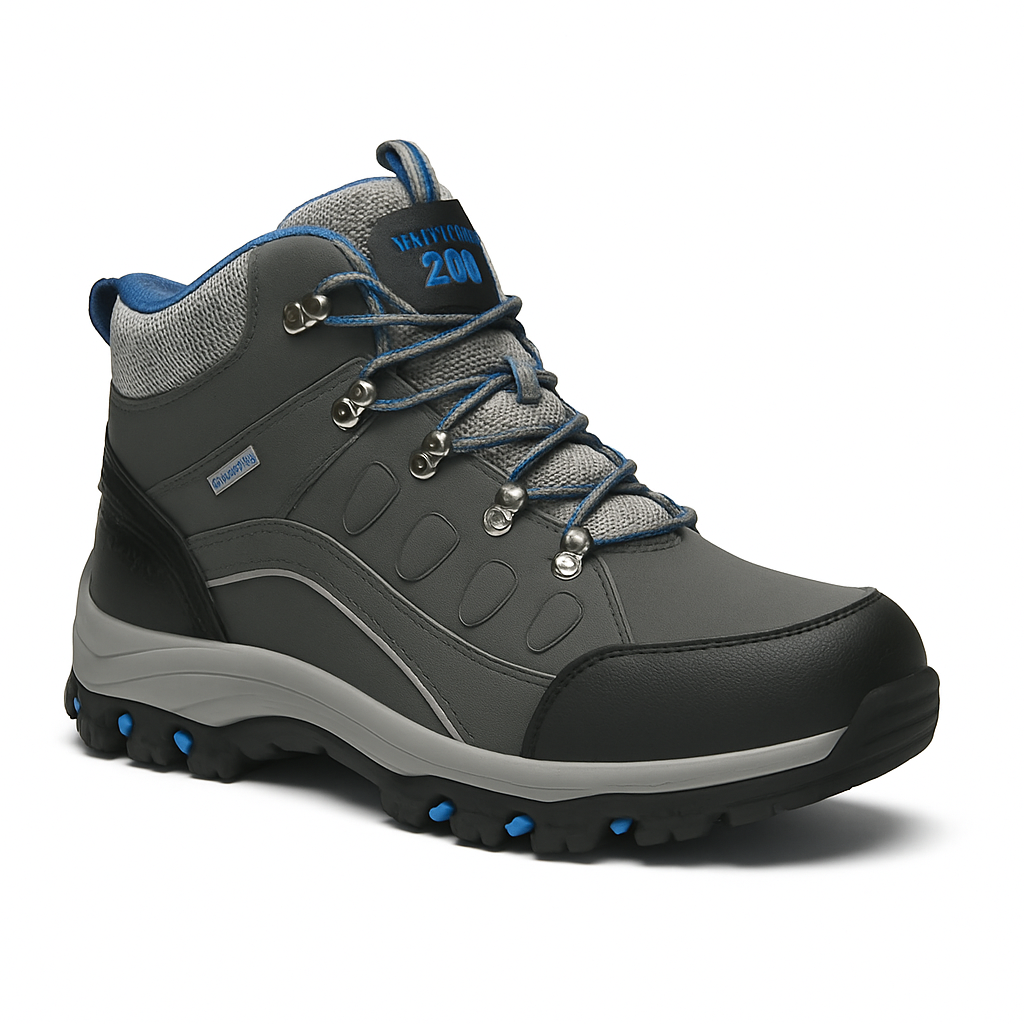 High-Top Vandresko Unisex i Læder med Vandafvisende Finish – Komfortable Vandresko til Dame og Herre til Efterår og Vinter 1