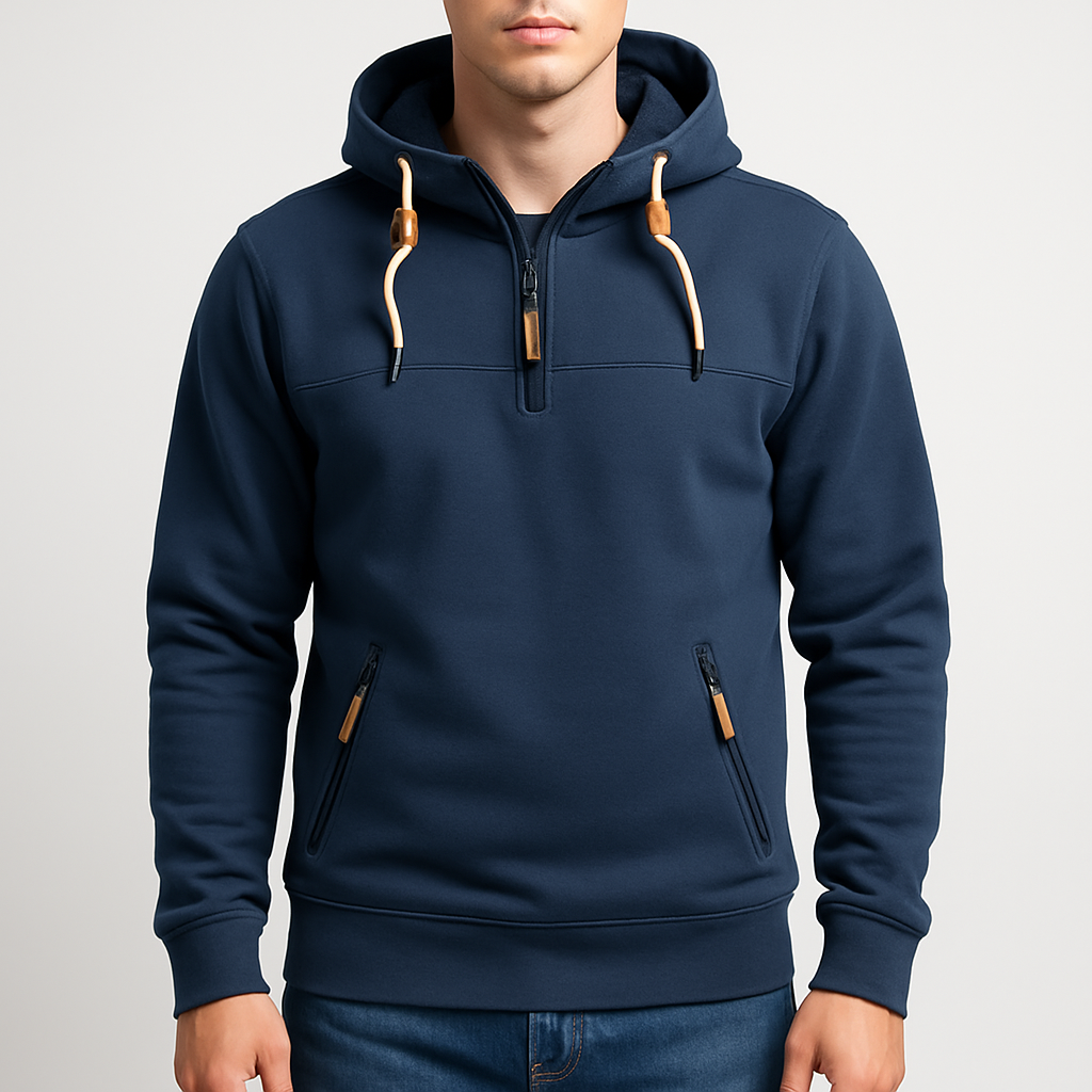 Vinter Hoodie til Mænd – Slidstærk, Komfortabel og Isolerende med Funktionel Hætte og Rummelige Lommer 3