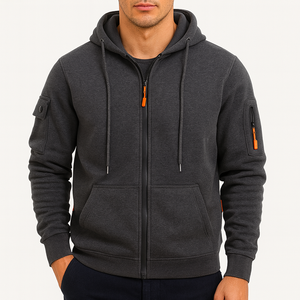 Uld Hættetrøje til Mænd – Komfortabel Pullover Hoodie med Justerbar Hætte til Hverdagsbrug og Afslappede Aktiviteter 3