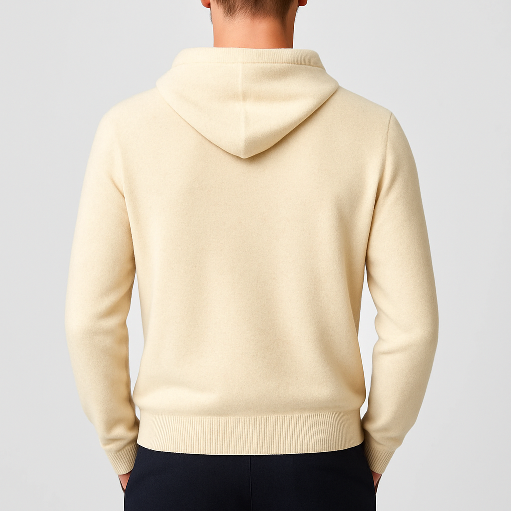 Elegant Hættetrøje til Mænd – Slank Pasform, Justerbar Hætte, 100% Premium Materiale, Komfortabel og Stilfuld Hoodie 3