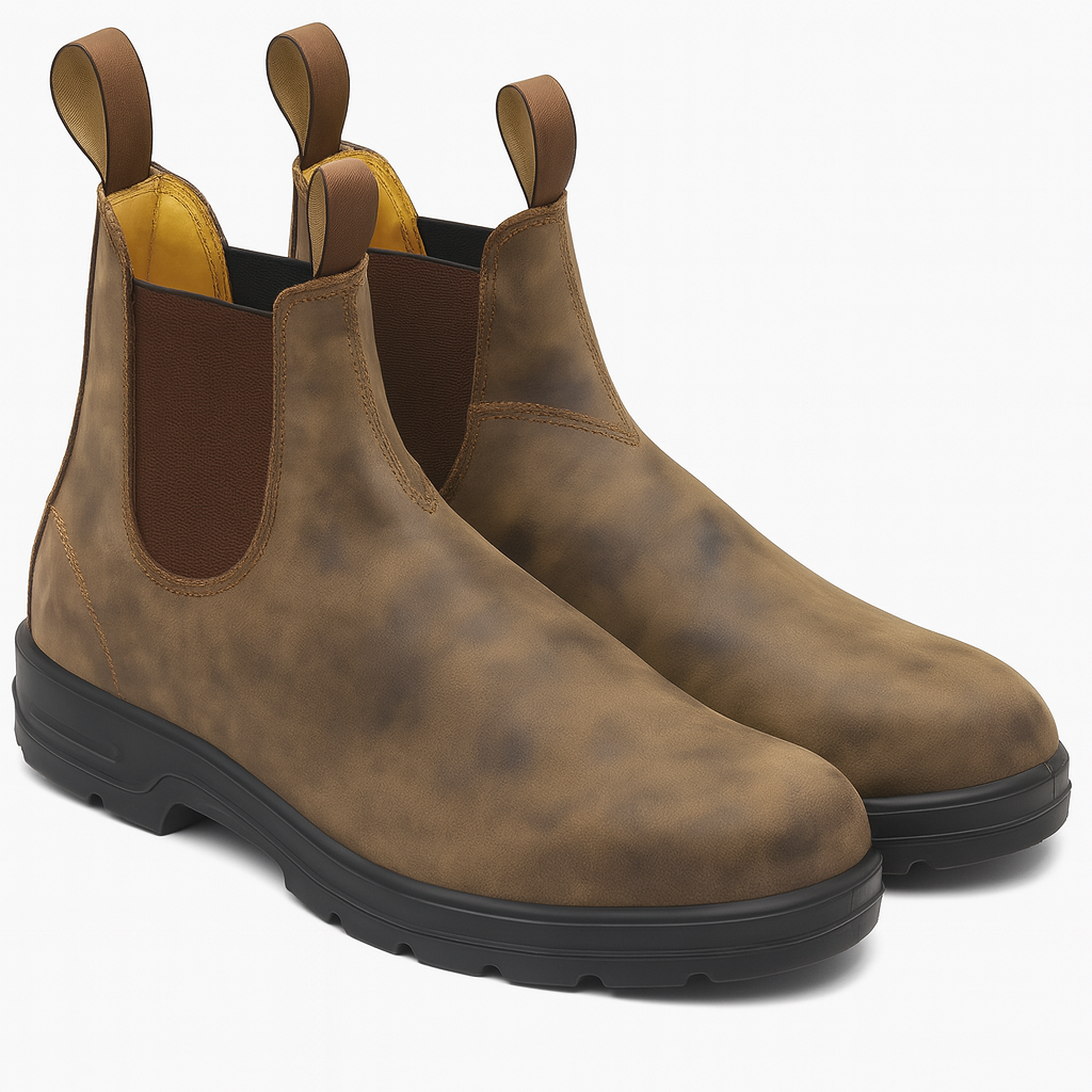 Panorla | Chelsea Boots Støvler med Grov Sål