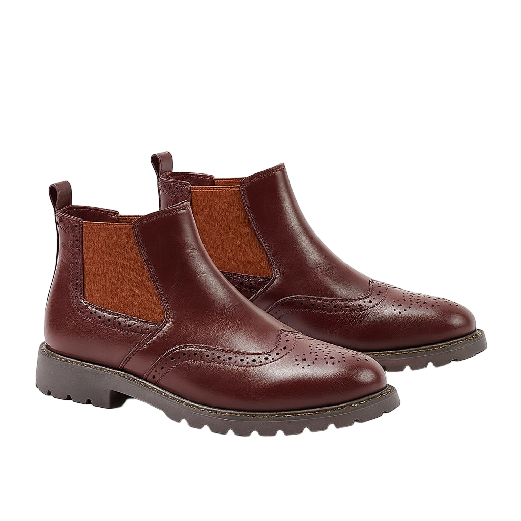 Panorla | Brogue Chelsea Boots