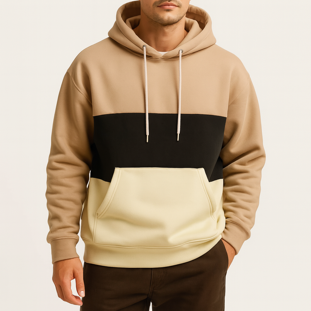 Trendy Hættetrøje Hoodie til Mænd i 100% Bomuld – Komfortabel Sportstøj til Mænd til Hverdagsbrug 4