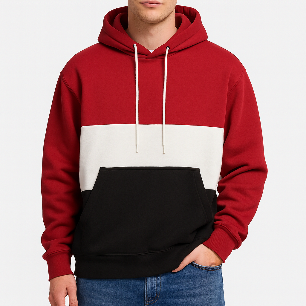 Trendy Hættetrøje Hoodie til Mænd i 100% Bomuld – Komfortabel Sportstøj til Mænd til Hverdagsbrug 6