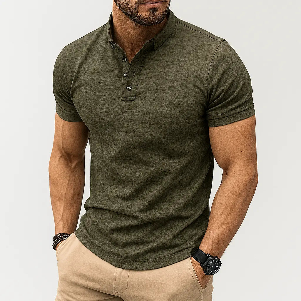 Mikkel | Poloshirt Til Mænd Med Åndbar Bomuldsblanding | Klassisk Design Til Komfort Og Stil 2