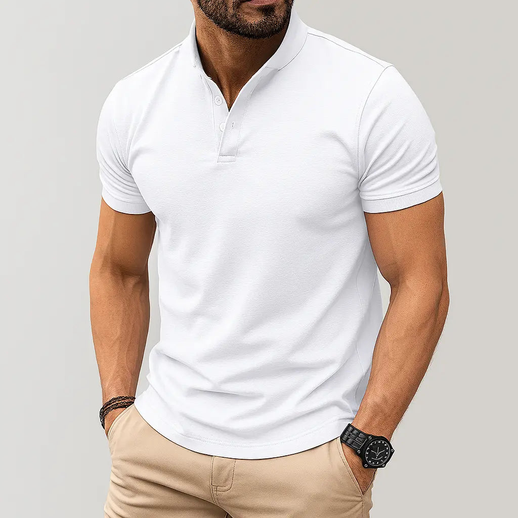 Mikkel | Poloshirt Til Mænd Med Åndbar Bomuldsblanding | Klassisk Design Til Komfort Og Stil 3