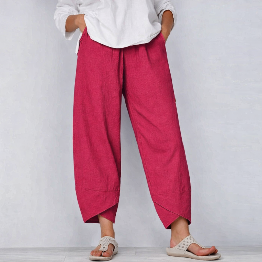 Tarni Barrel Leg Bukser Dame – Høj Talje og Tapered Ben