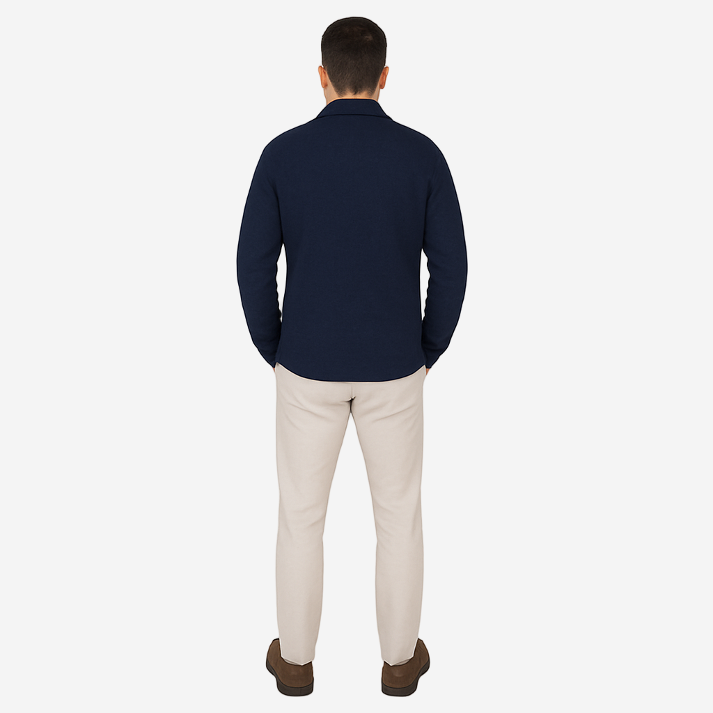 Classic Collection | Men's Cardigan with Double-Breasted Design | Structured Knit for Smart Casual Style 6