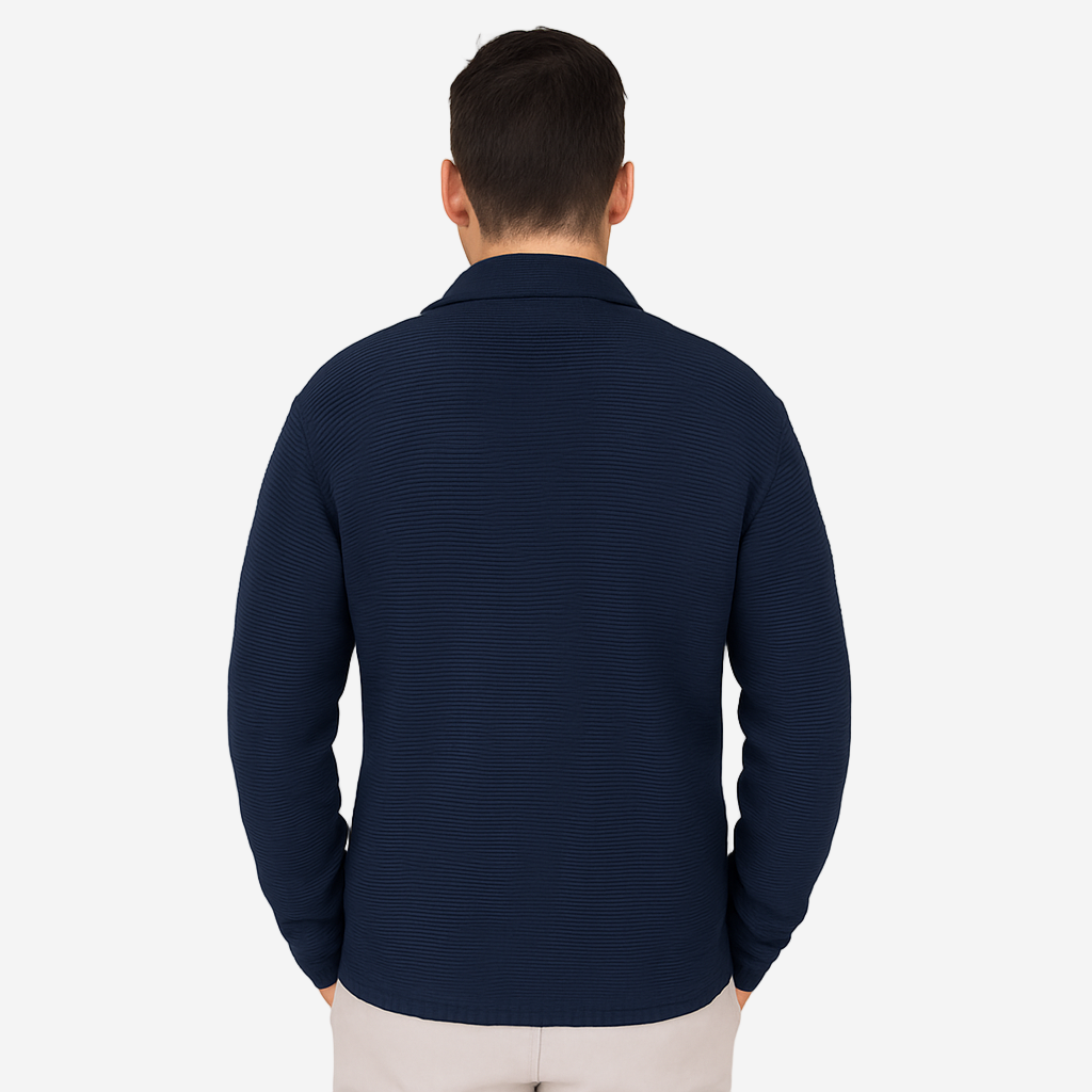 Classic Collection | Men's Cardigan with Double-Breasted Design | Structured Knit for Smart Casual Style 2