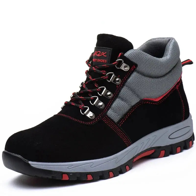 Sikkerhedssko til Mænd | Robust Ståltå og Skridsikker Sål | Komfortabel Beskyttelse til Arbejde 1