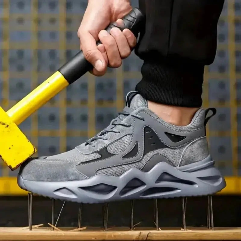 Sikkerhedssko | Letvægts Arbejdssko med Åndbar Mesh & Skridsikker Sål | Optimal Komfort til Daglig Brug 2