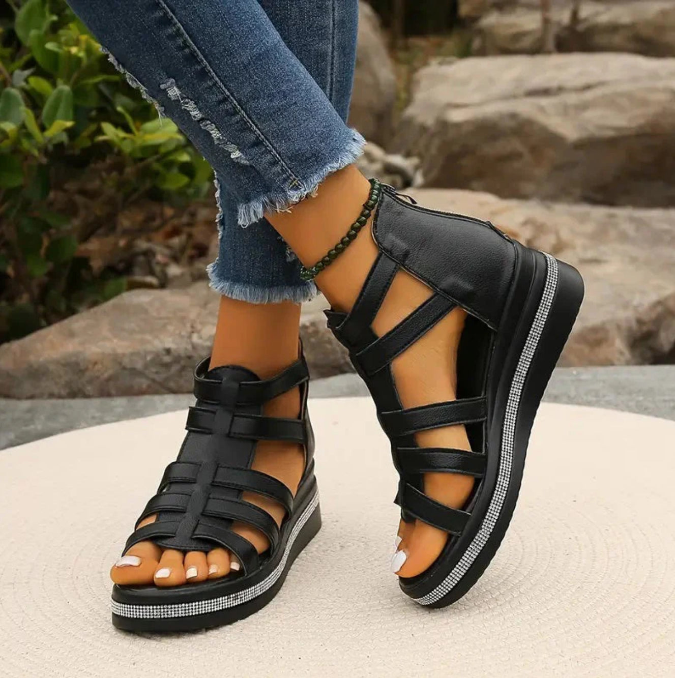Chloe Kilehæl Sandaler Dame – Similisten og Åben Tå