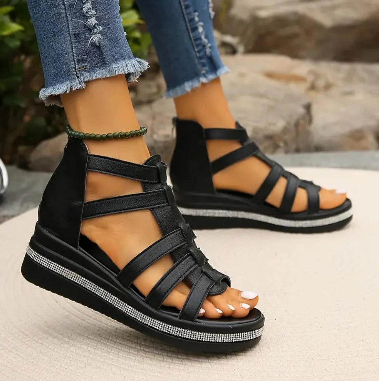 Chloe Kilehæl Sandaler Dame – Similisten og Åben Tå