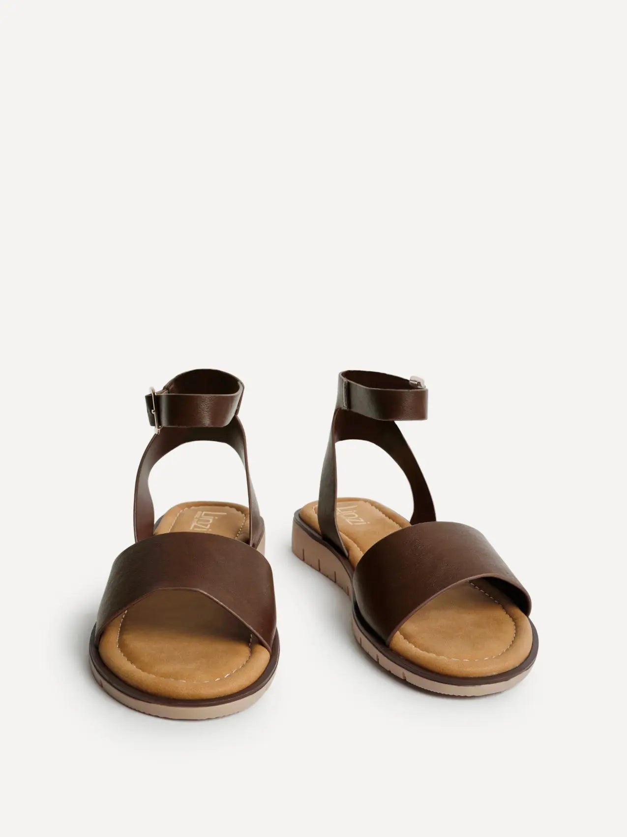 Karla | Sandaler Dame Bred Pasform med Justerbar Ankelrem | Komfortabel Støtte til Hverdag 3