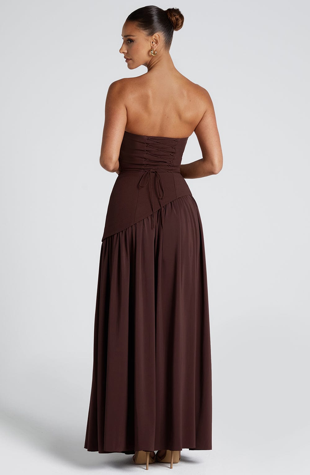 Maxi Dress Women Strapless – High Slit Summer Maxi Dress