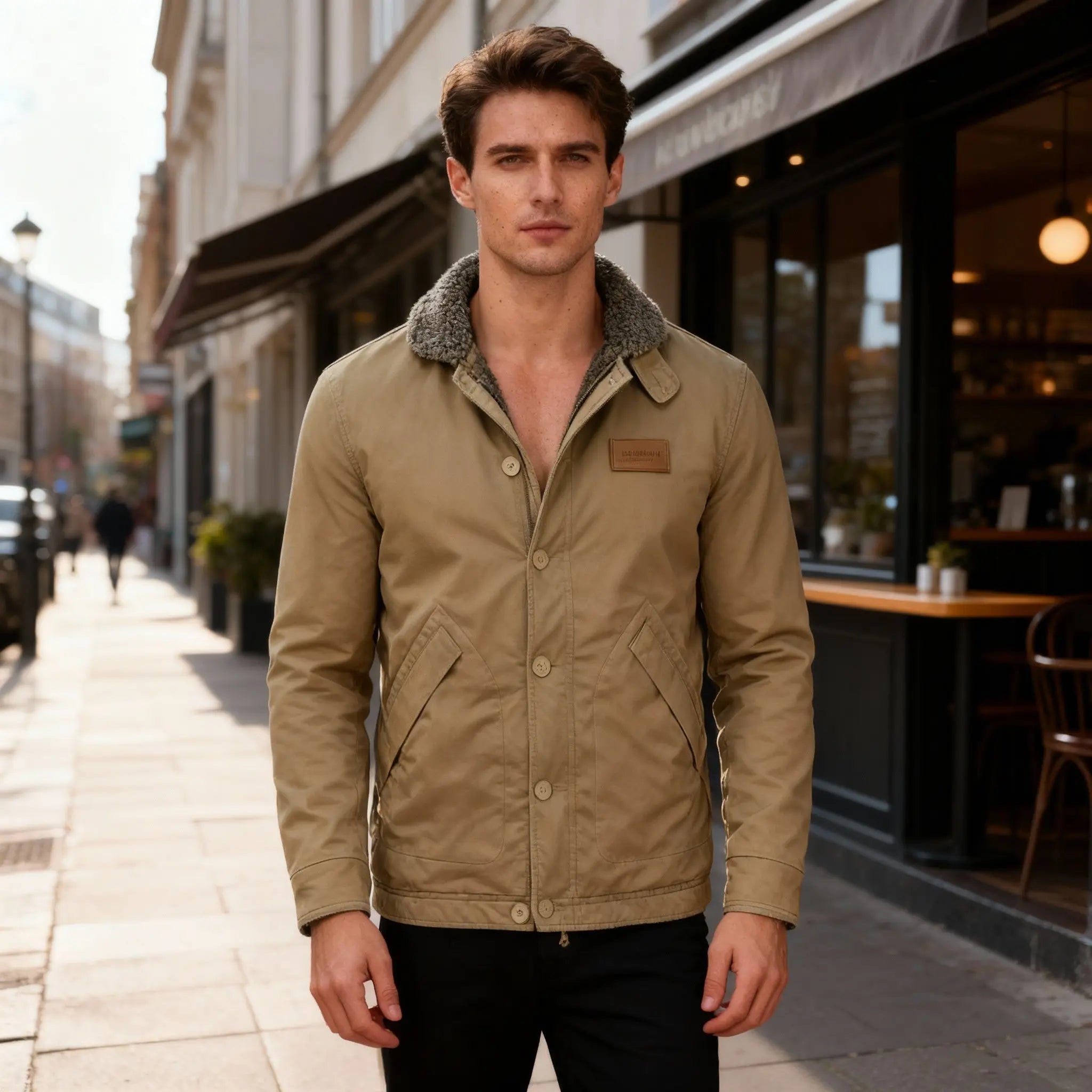 Rune | Letvægts Jakke Herre med Praktisk Lynlås