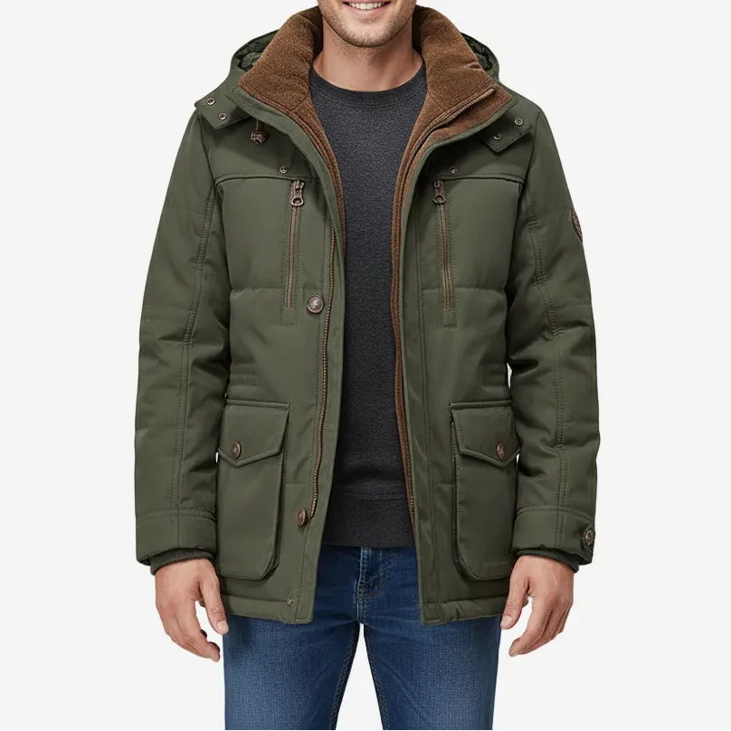 Vinterjakke Dame - Isoleret Dunjakke med Aftagelig Hætte og Vindtæt Yderskal, Regular Fit til Udendørs Aktiviteter 7