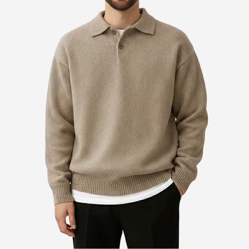 Panorla | Uld sweater med knapper