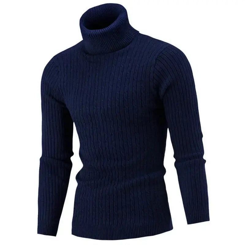 Henrik | Sweater Herre – Rullekrave, Regular Fit & Varm Komfort Til Vinter
