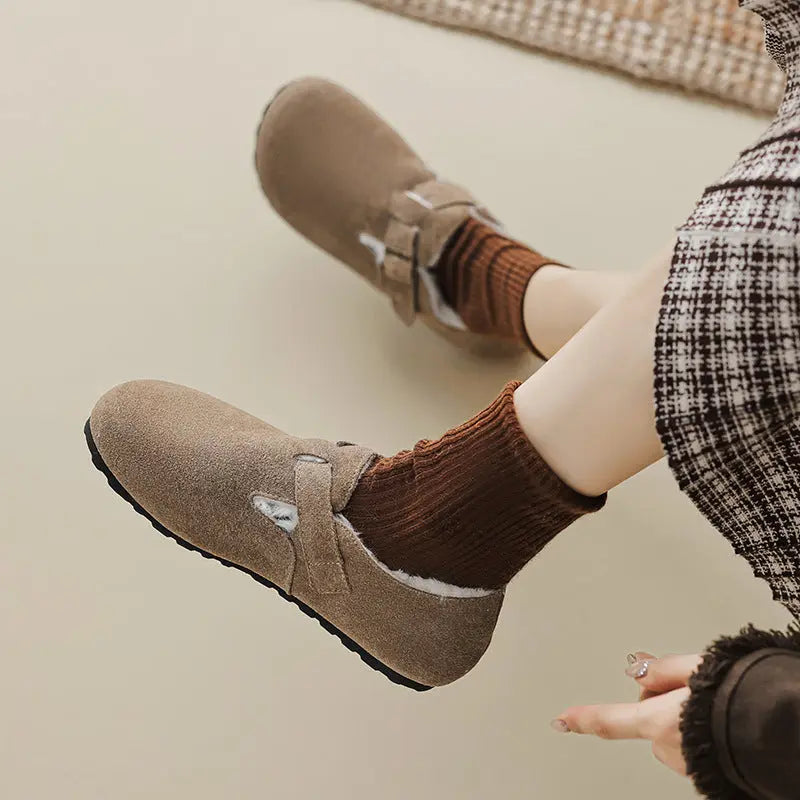 Tilde | Fleeceforede Ruskinds Hjemmesko til Kvinder