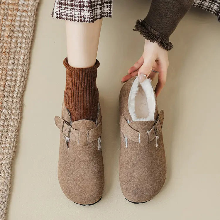 Tilde | Fleeceforede Ruskinds Hjemmesko til Kvinder