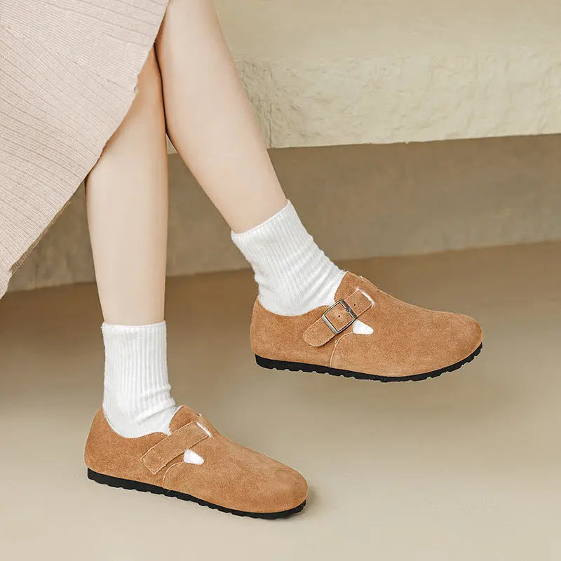 Tilde | Fleeceforede Ruskinds Hjemmesko til Kvinder