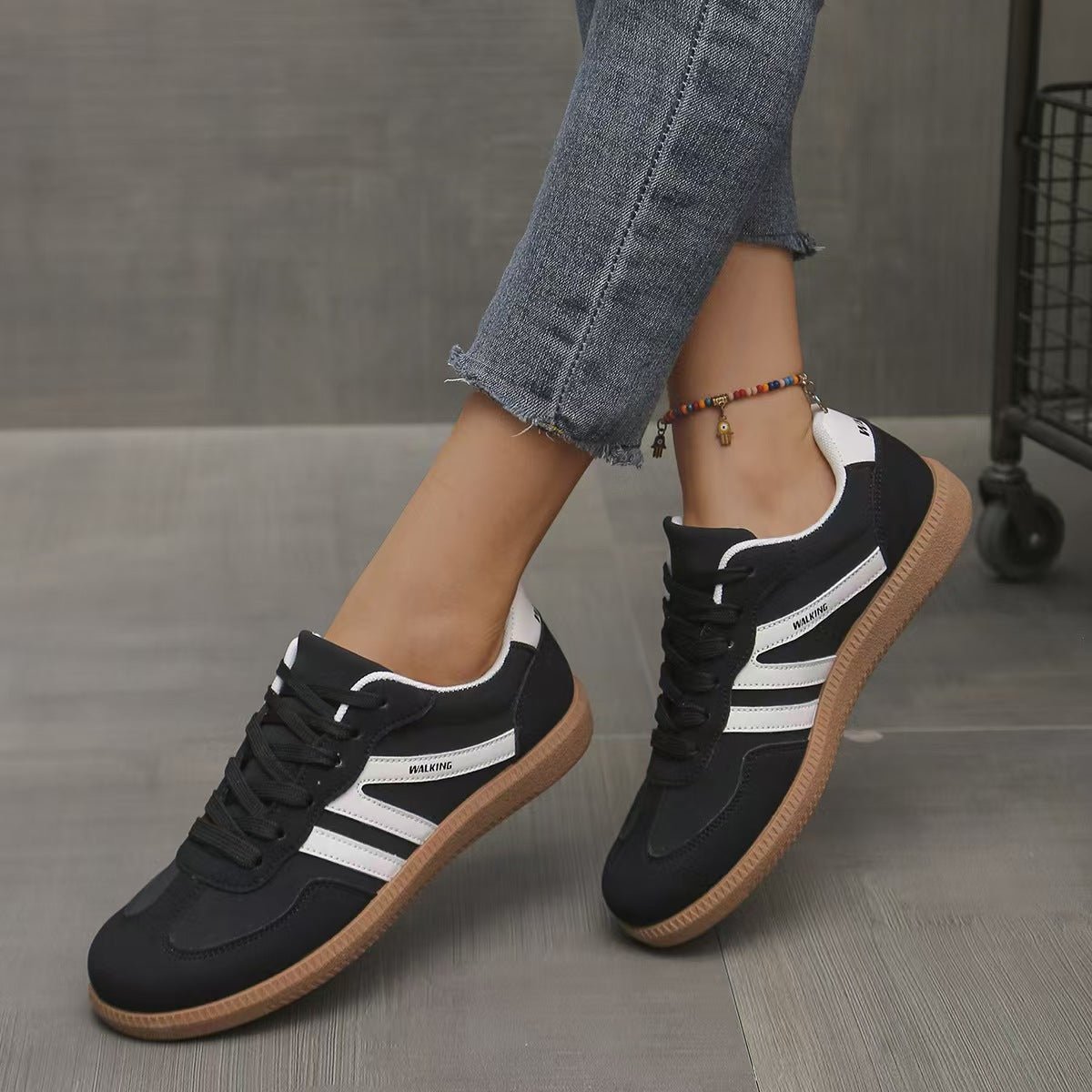 Ortopedyczne Buty Damskie – Zamszowe Komfortowe Sneakersy