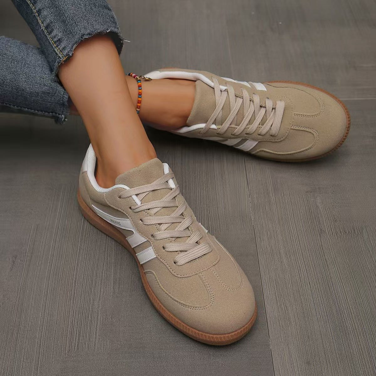 Ortopedyczne Buty Damskie – Zamszowe Komfortowe Sneakersy