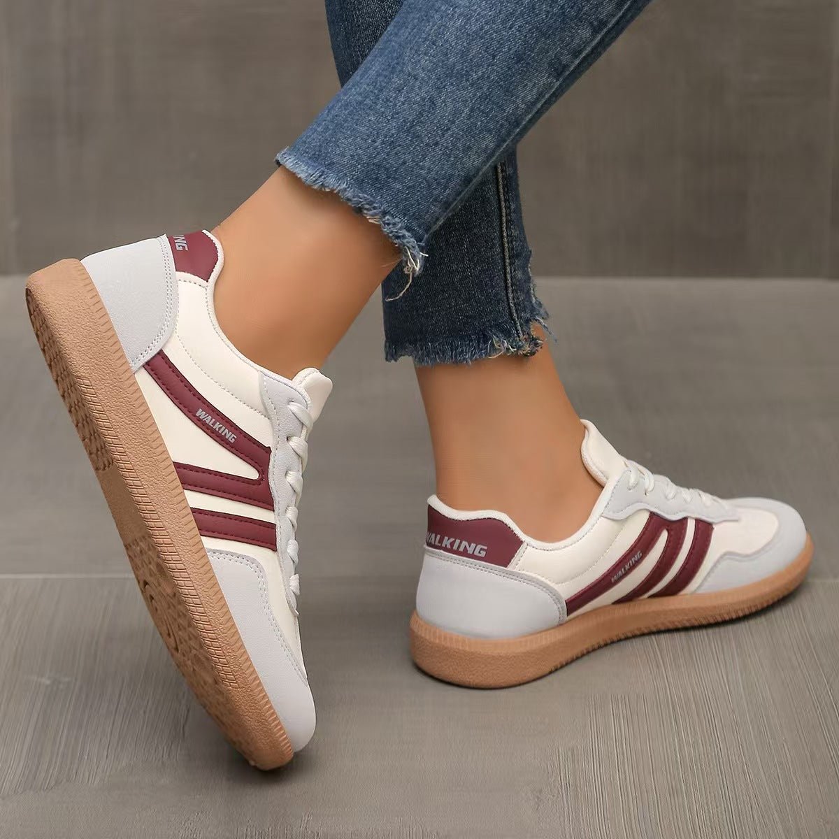 Ortopedyczne Buty Damskie – Zamszowe Komfortowe Sneakersy