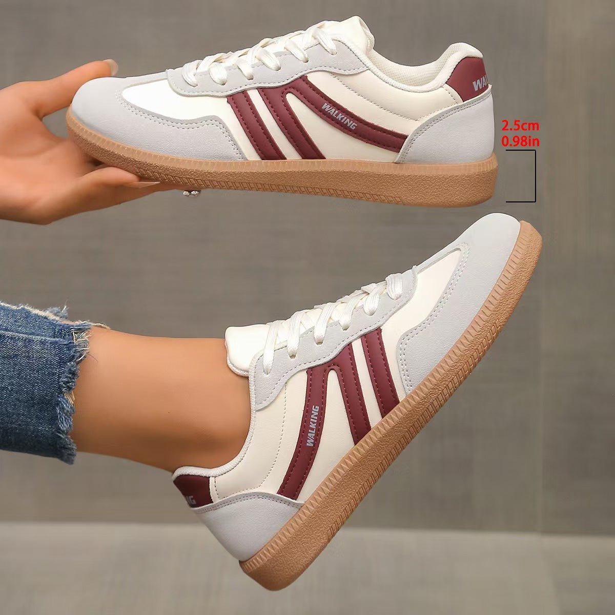 Ortopedyczne Buty Damskie – Zamszowe Komfortowe Sneakersy