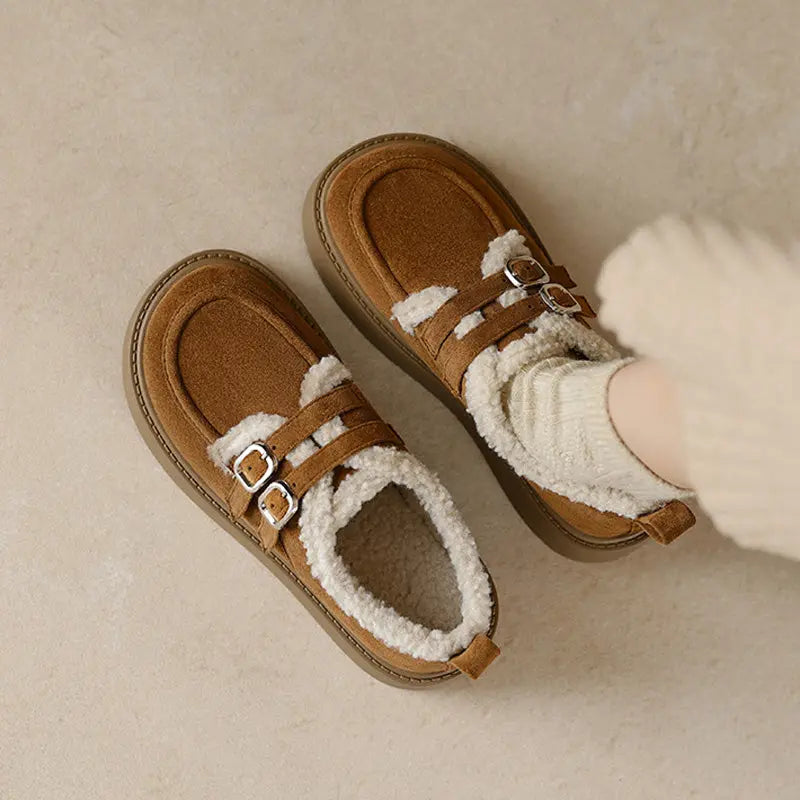 Filippa | Fleeceforede Platform Hjemmesko til Kvinder