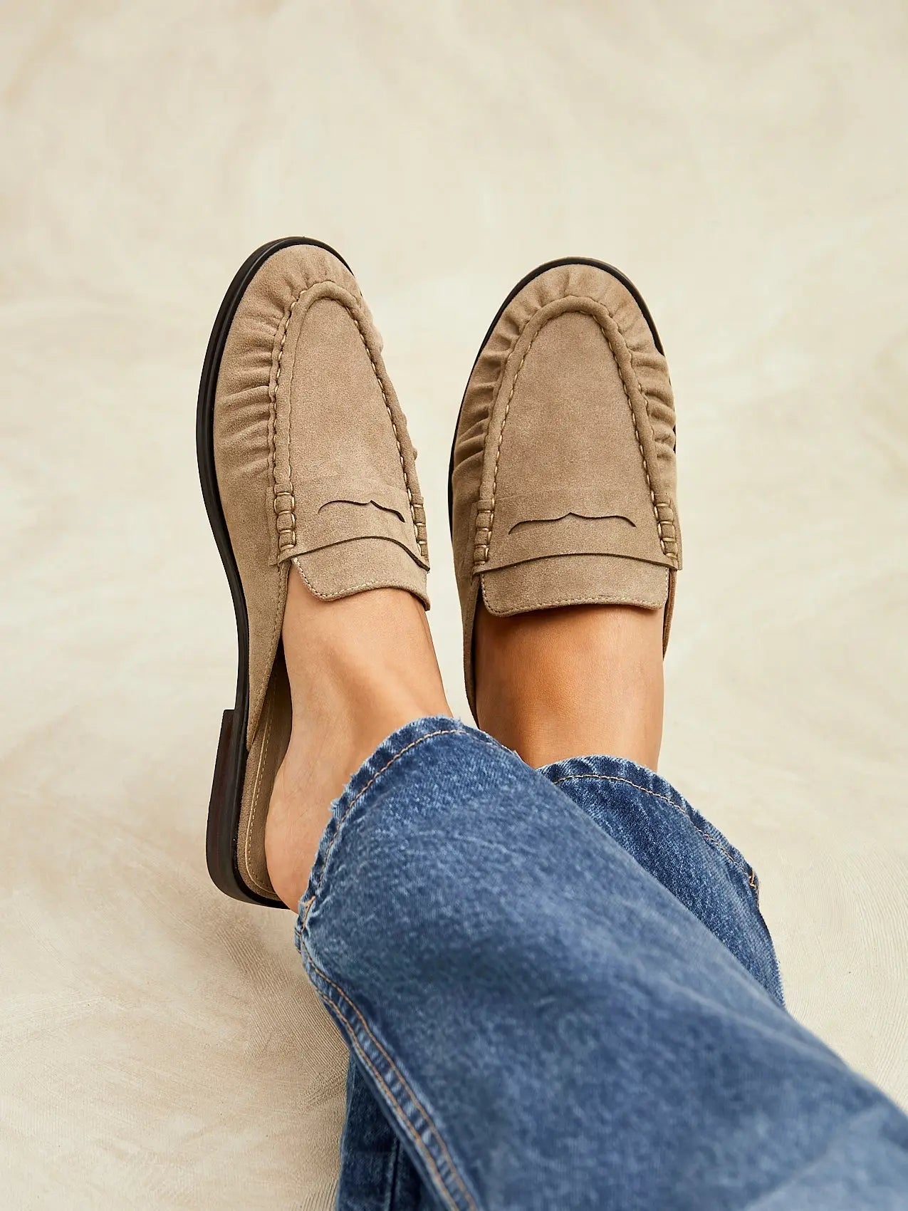 Penny Loafers til Dame | Komfortabel Tyk Sål med Puderet Indersål | Elegant Design til Hverdag 6
