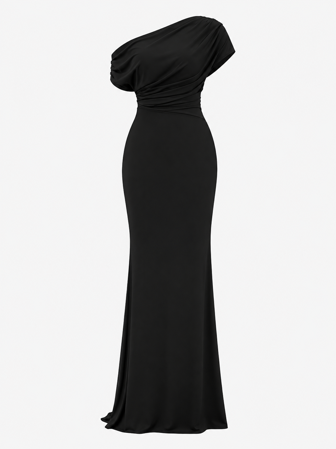 One-Shoulder Maxi Dress Women – Sleeveless Party