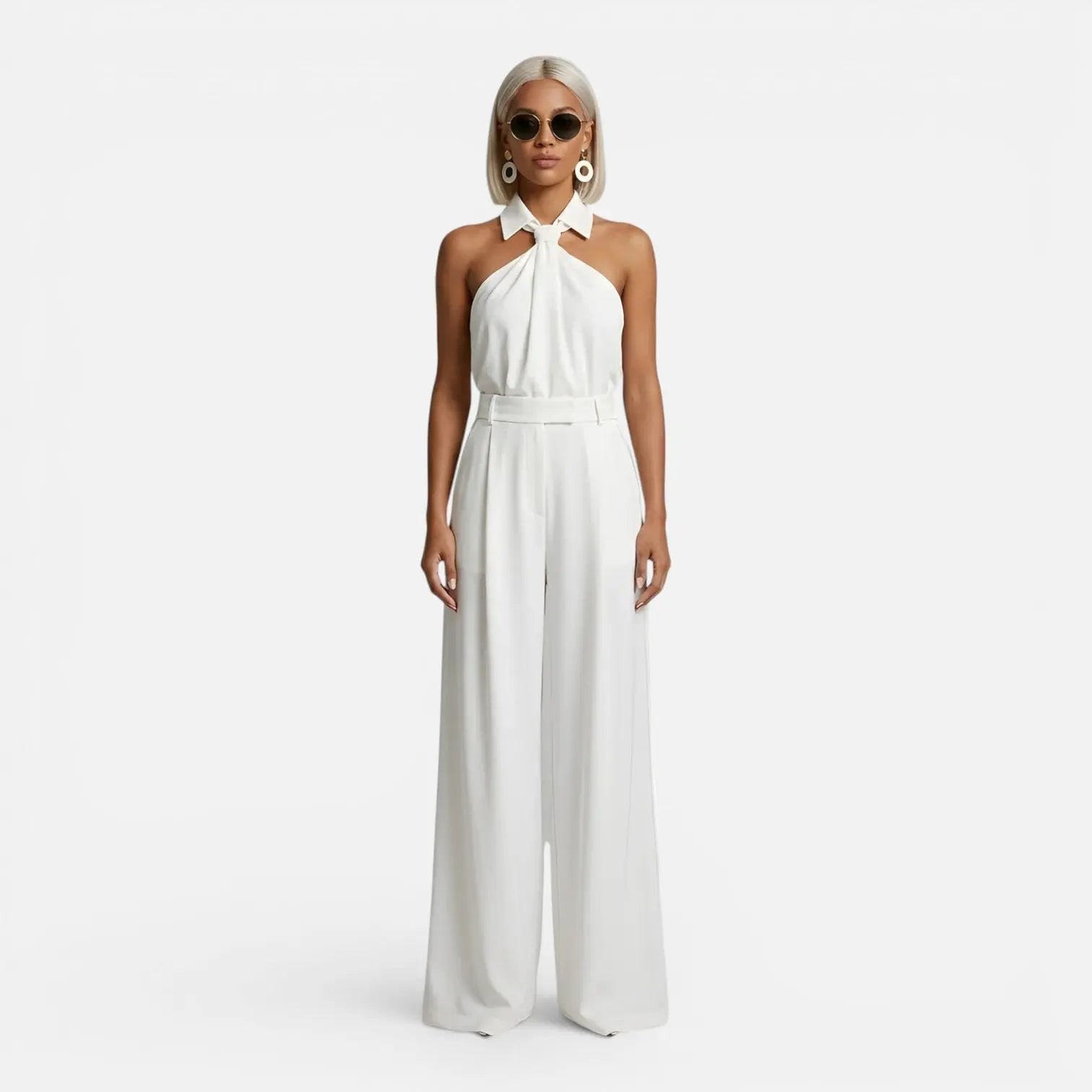 Idun Heldragt Dame Halter Neck – Vide Ben og Loose Fit Til Sommer  Panorla