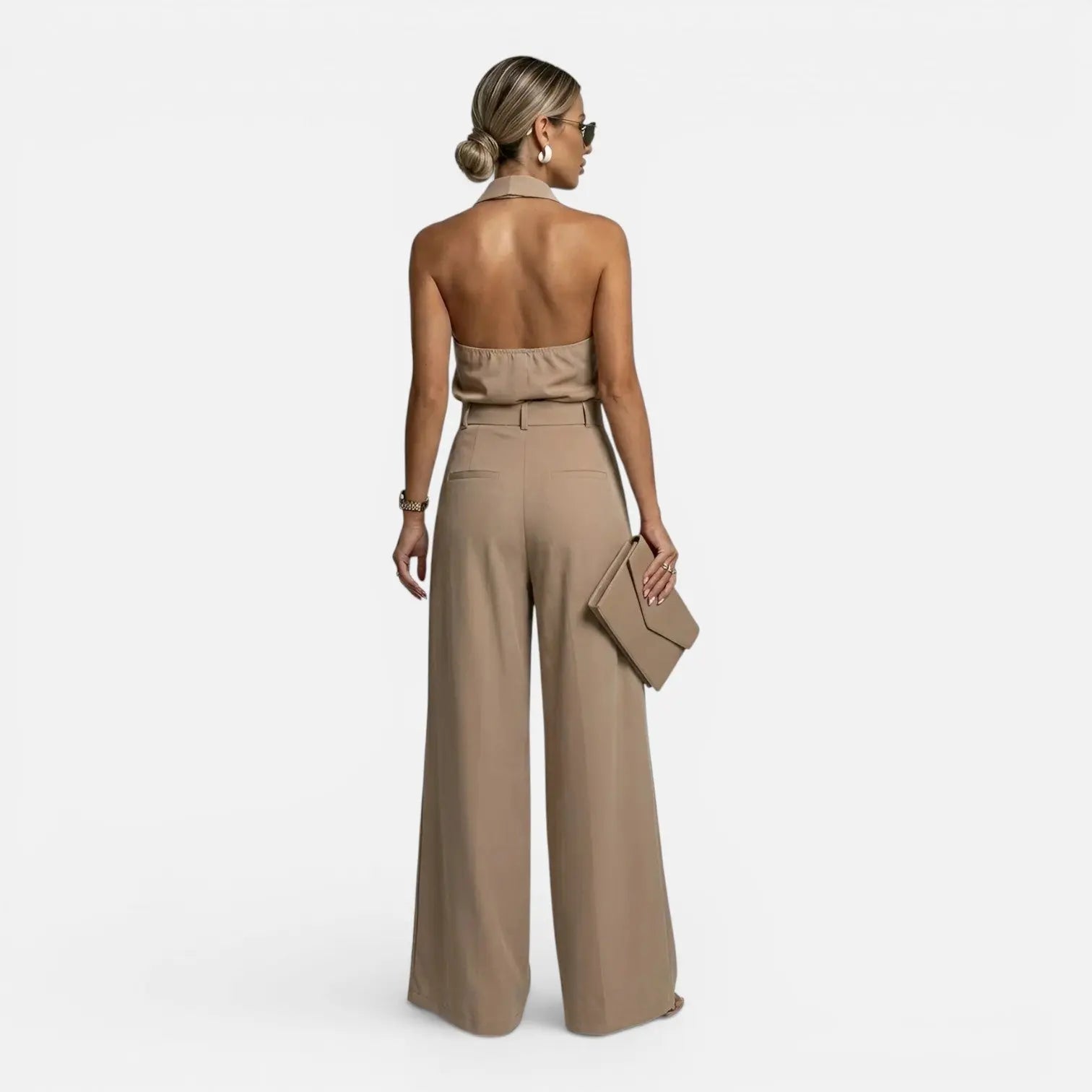 Idun Heldragt Dame Halter Neck – Vide Ben og Loose Fit Til Sommer  Panorla