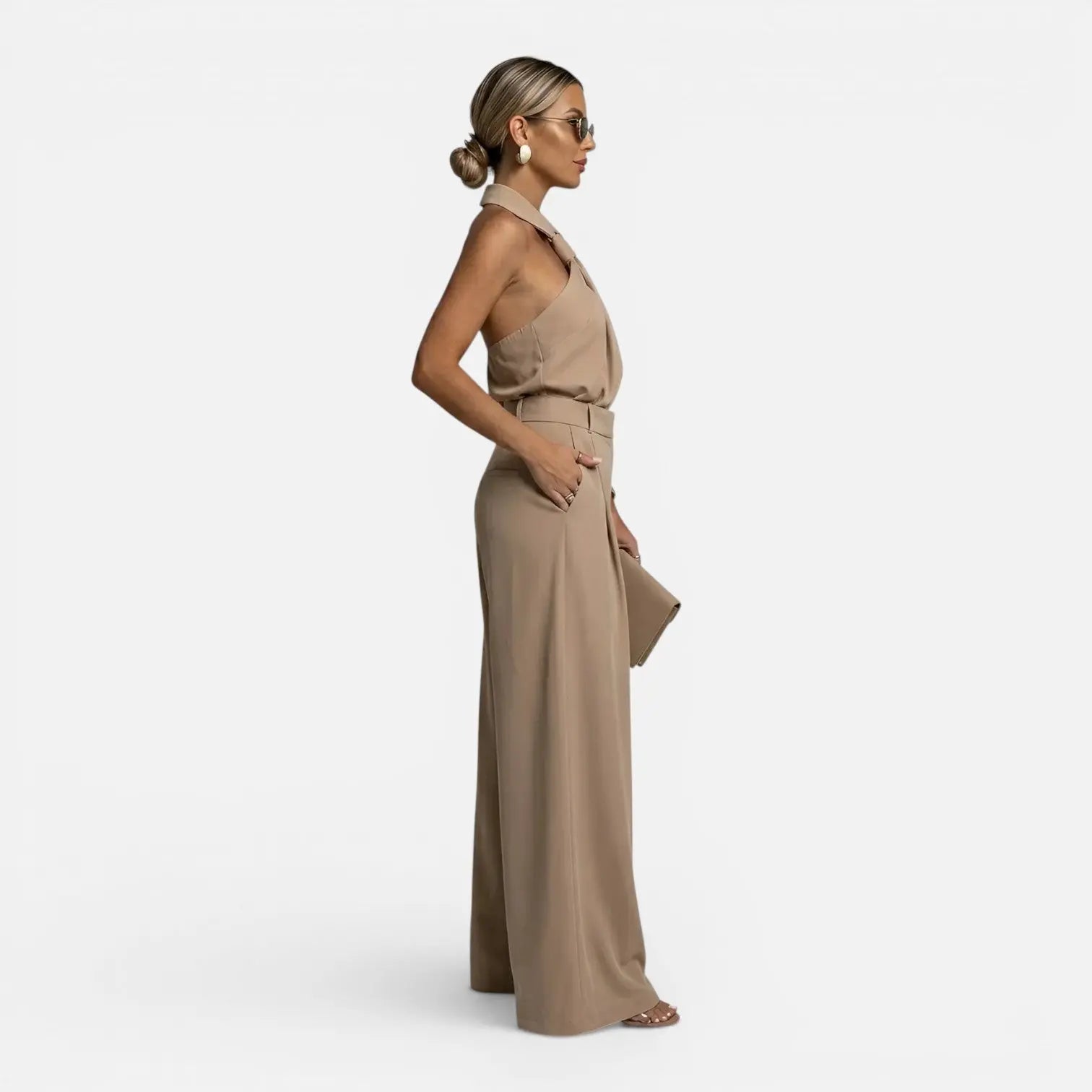 Idun Heldragt Dame Halter Neck – Vide Ben og Loose Fit Til Sommer  Panorla