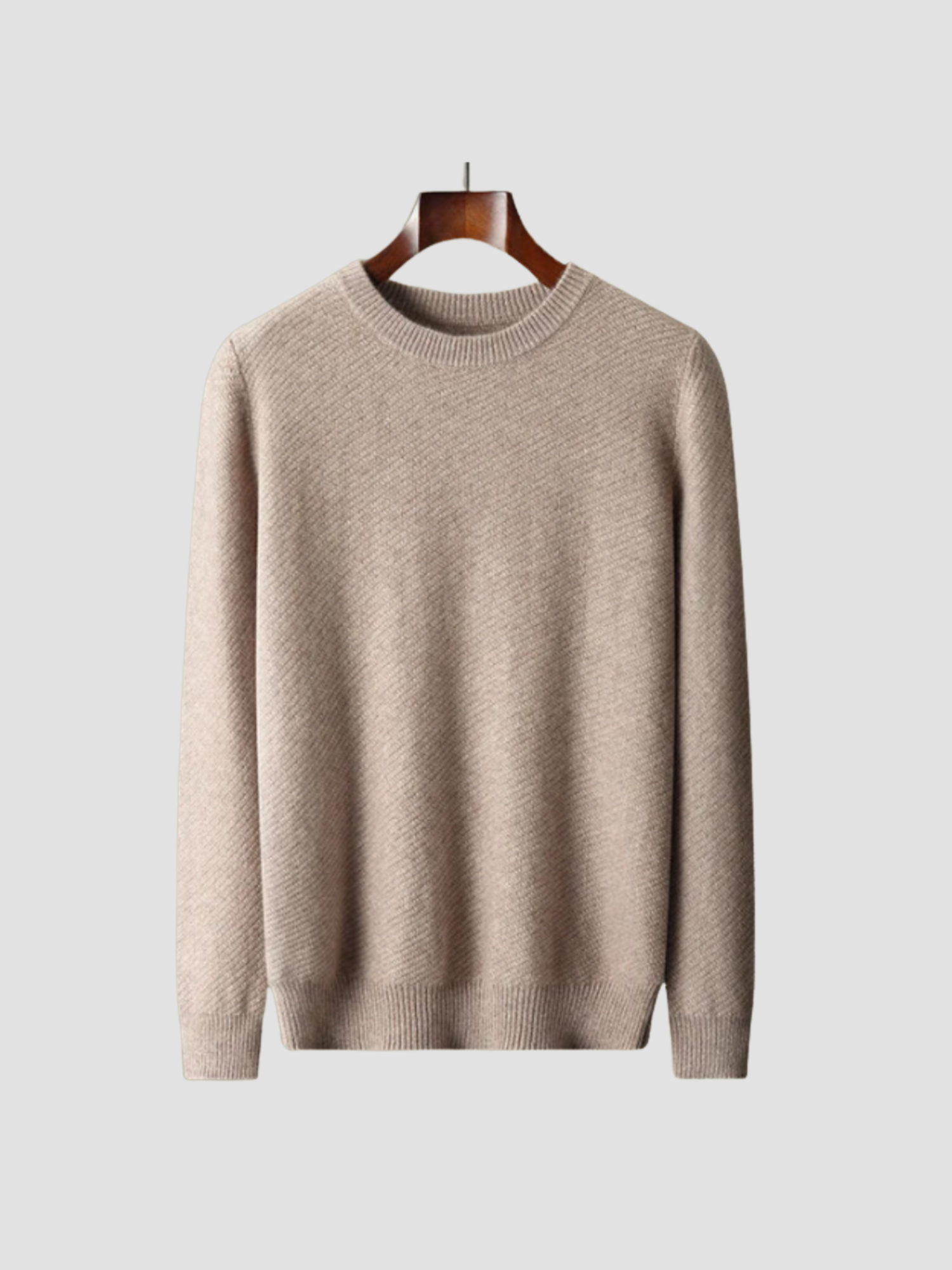 Martin | Klassisk Striktrøje med Rund Hals til Mænd