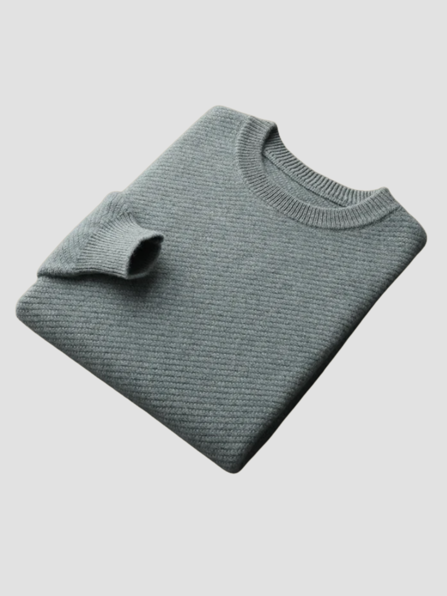 Martin | Klassisk Striktrøje med Rund Hals til Mænd