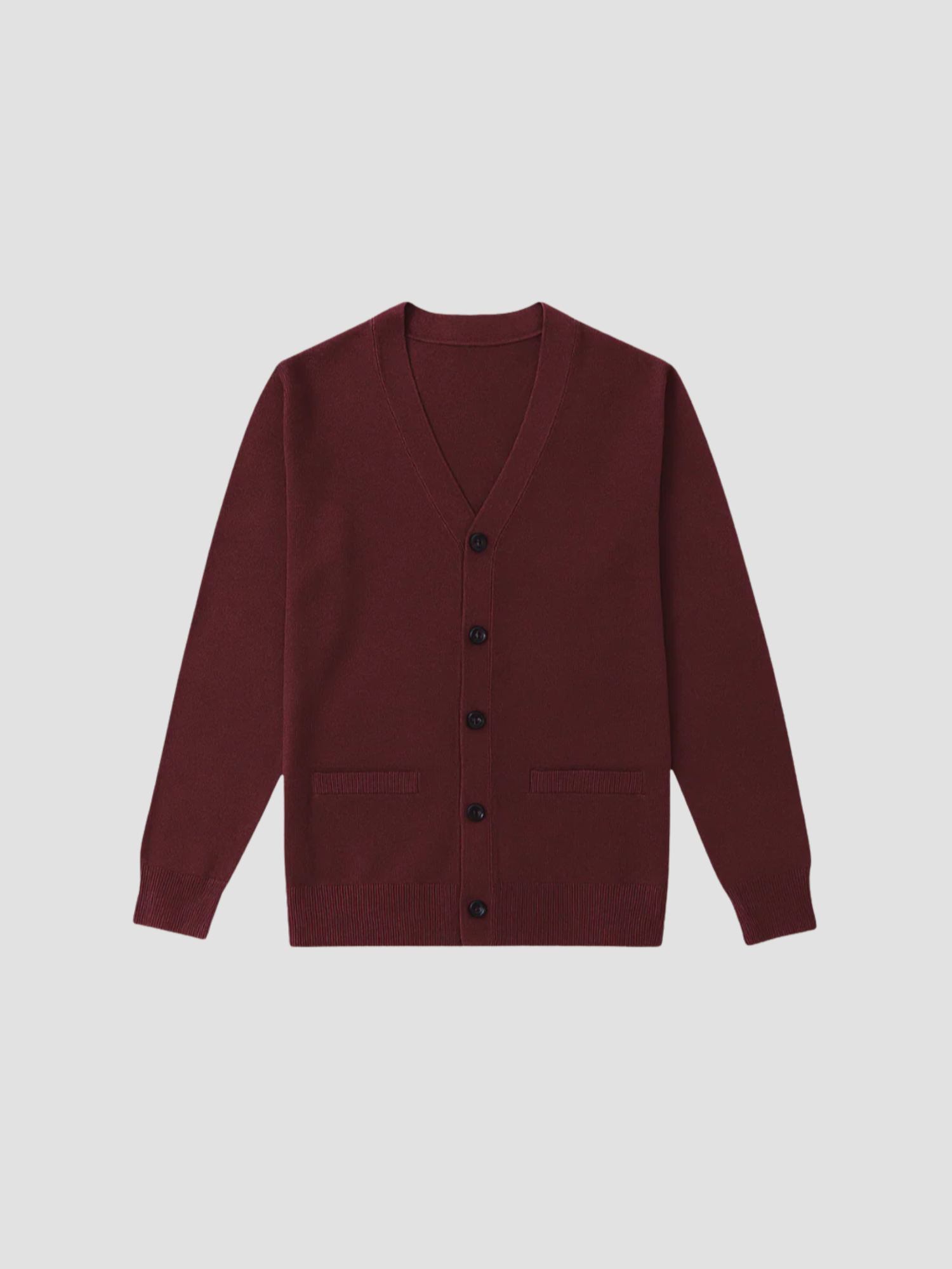 Nikolaj | Klassisk Cardigan til Mænd med V-hals og Knaplukning