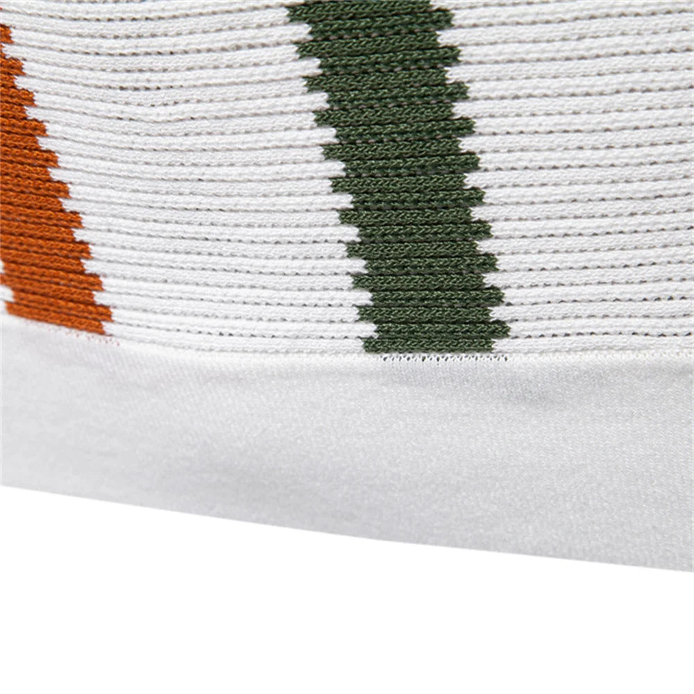 Kortærmet Polo Shirt Til Mænd med Vertikale Striber og V-Hals - Komfortabel Stil 4