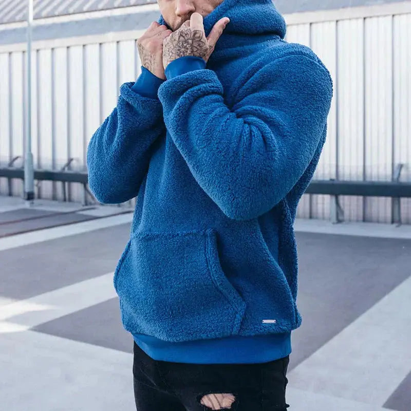 Elias | Hoodie-Hættetrøje Mænd Afslappet Pasform Lange Ærmer til Hverdag