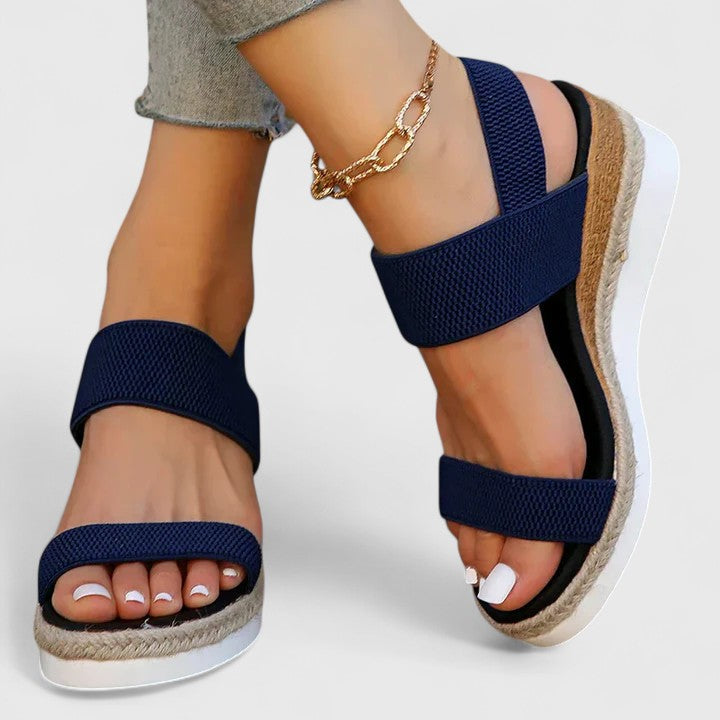 Kilesandaler Dame – Espadrille Sandaler med Elastiske Remme