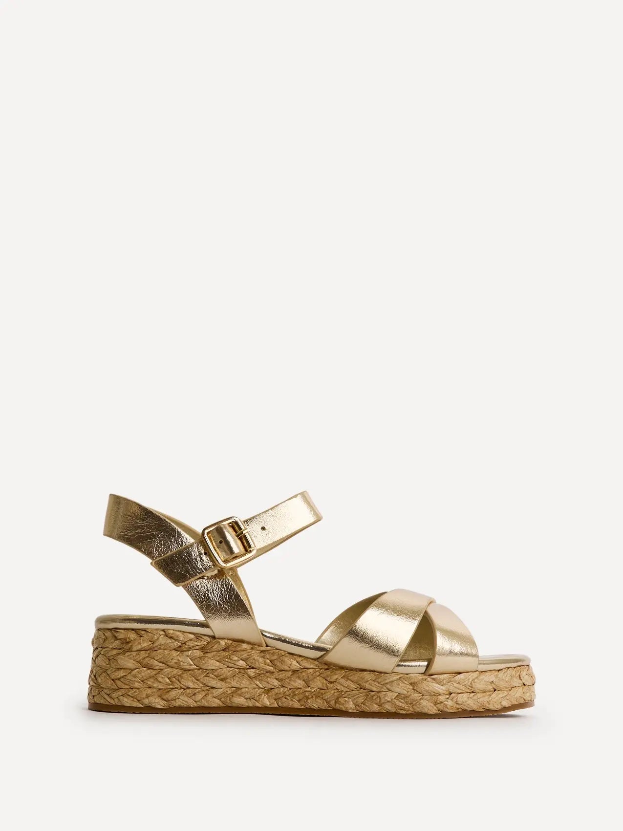 Sofie | Flatform Sandaler Dame med Krydsremme og Polstret Indersål | Komfortable Sommer Sandaler 2
