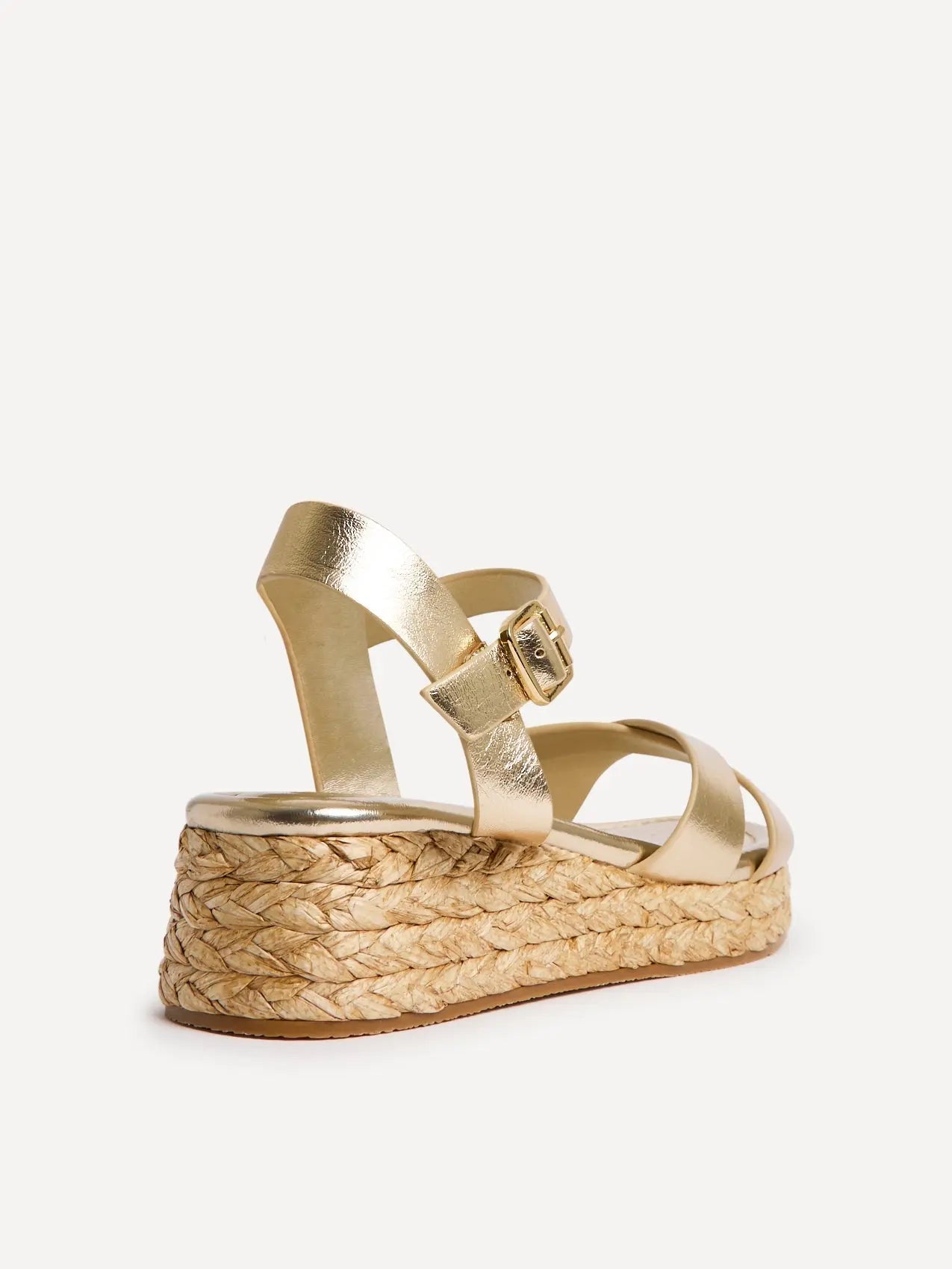 Sofie | Flatform Sandaler Dame med Krydsremme og Polstret Indersål | Komfortable Sommer Sandaler 5