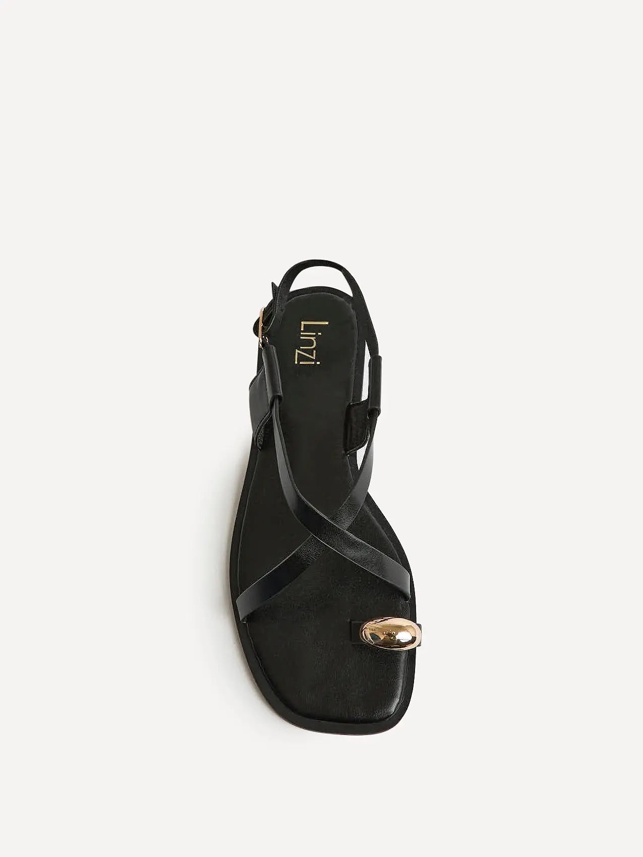 Mia | Flade Sandaler Dame med Krydsremme & Tåring Detalje | Komfortabel Fodseng til Sommerbrug 4