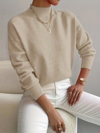 Women's Fitted Turtleneck Knit Jumper – Soft, Elegant
