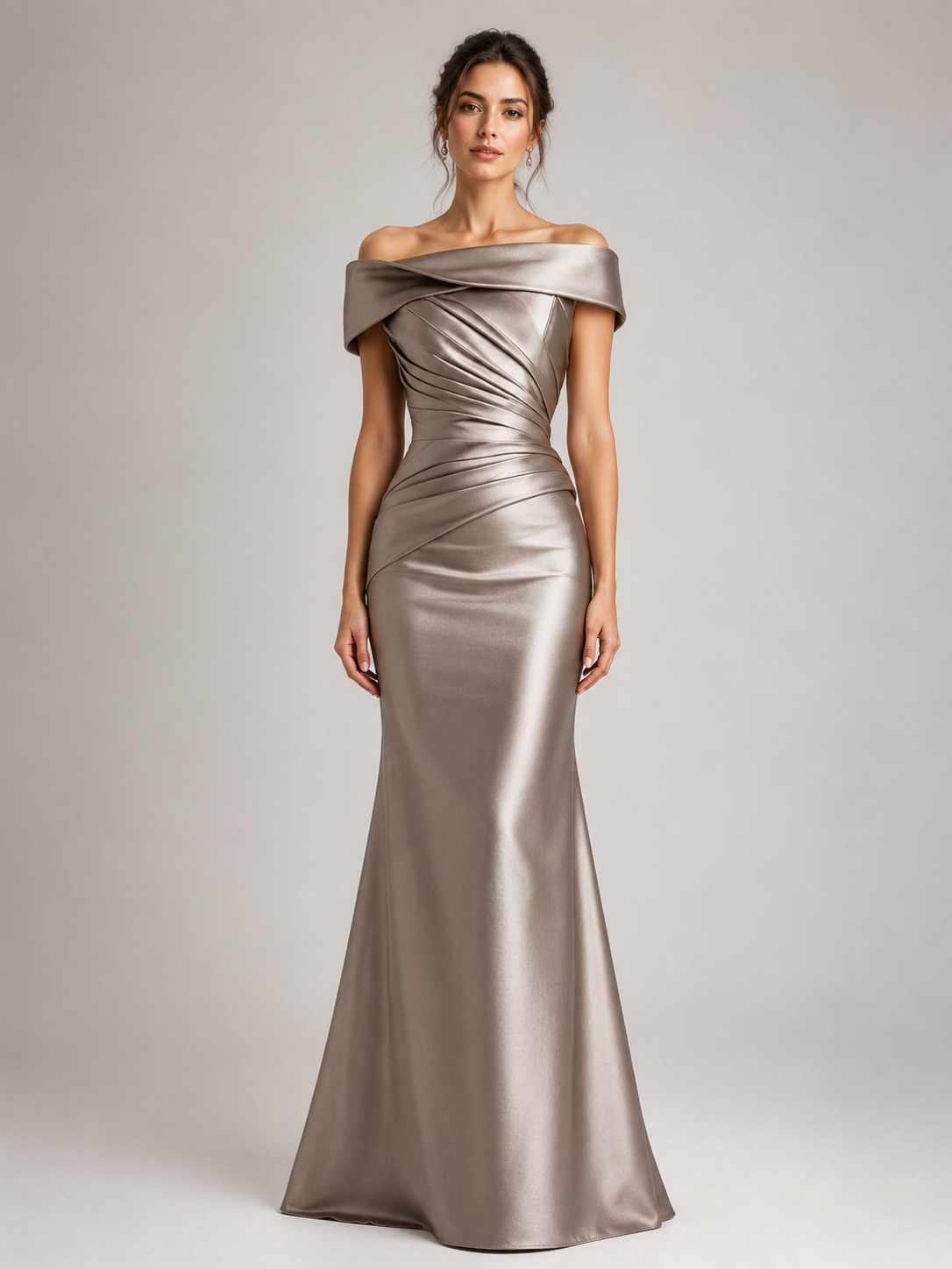 Havfrue Maxikjole Dame Off-Shoulder – Figursyet Festkjole