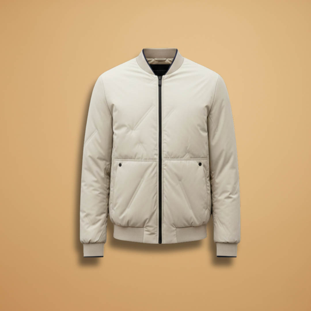 Lauge | Let Bomber Jakke Herre med Elastisk Kant | Komfortabel Hverdagsjakke 1