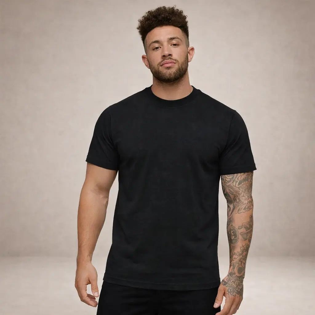 Klassisk T Shirt Til Mænd | Blød Bomuld Med Rund Hals | Alsidig Basisitem Til Hverdag 3