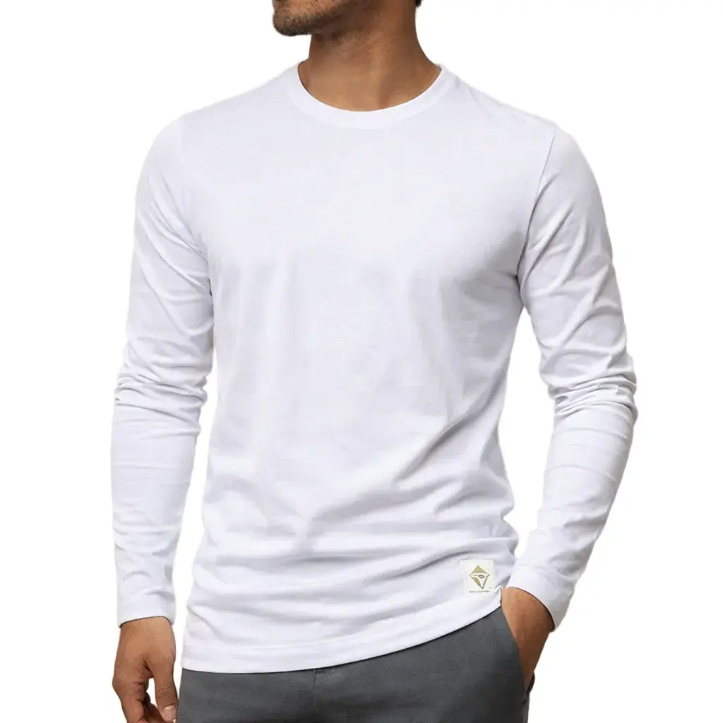 Langærmet T Shirt Herre | Minimalistisk Design med Komfortabel Pasform | Ideel til Hverdagsbrug 1